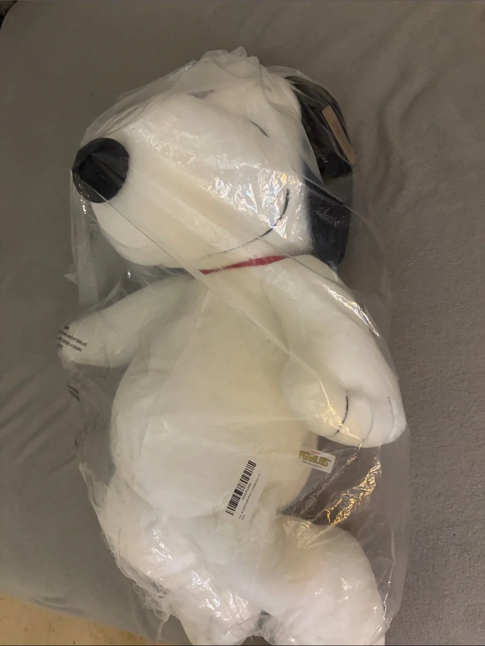 Aurora Peanuts Snoopy Plush Dog Toy - White & Black